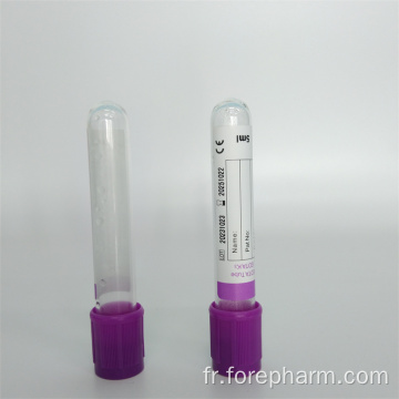 Tubes de collecte de sang Purple Top Edta